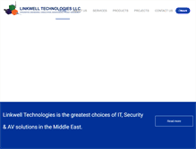 Tablet Screenshot of linkwell.ae